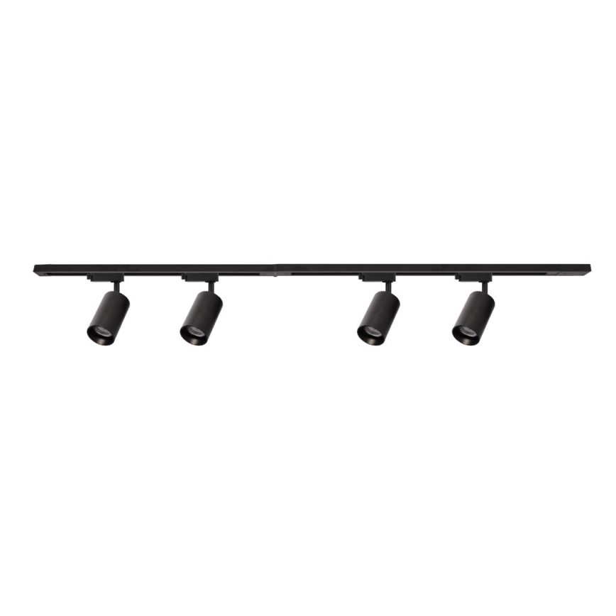 Faretto per sistema a binario PIPE 4xGU10/10W/230V nero