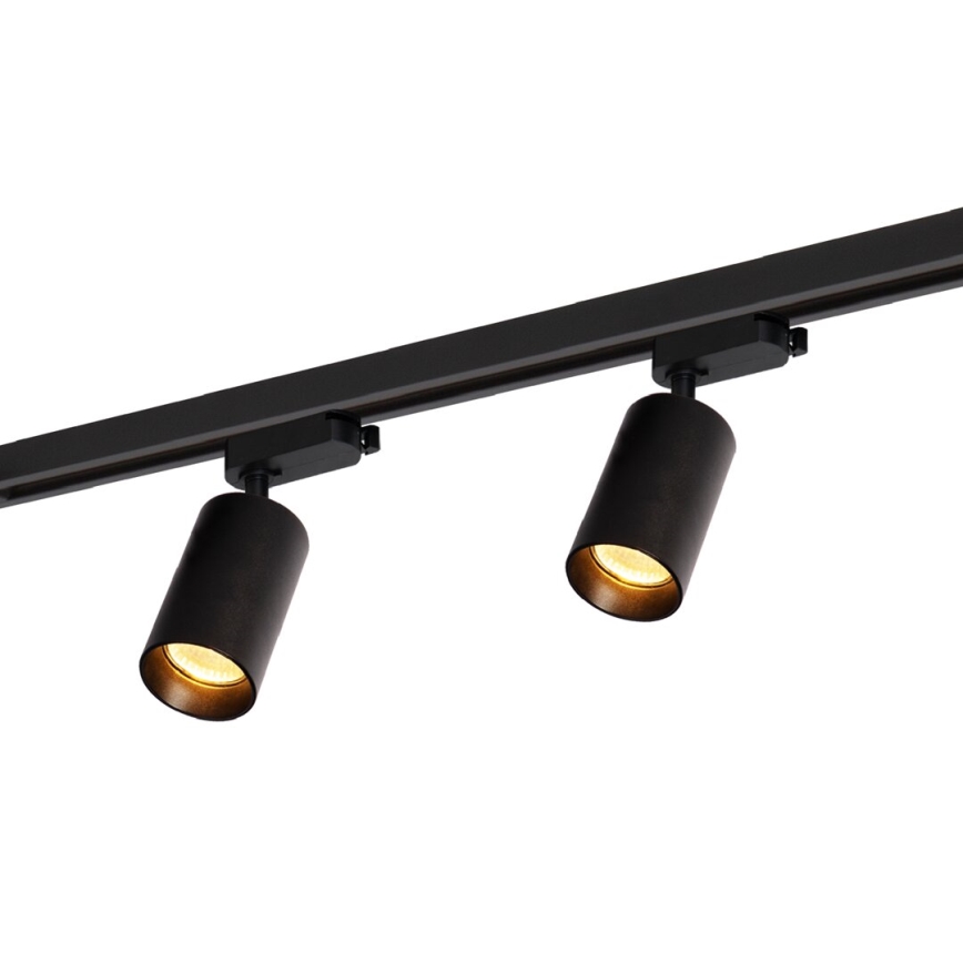 Faretto per sistema a binario PIPE 4xGU10/10W/230V nero