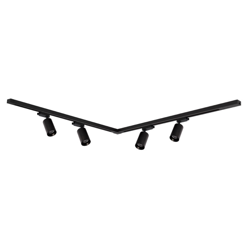 Faretto per sistema a binario PIPE 4xGU10/10W/230V nero