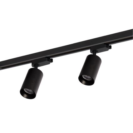 Faretto per sistema a binario PIPE 4xGU10/10W/230V nero