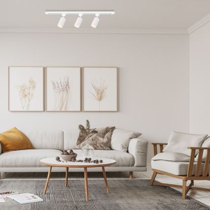 Faretto per sistema a binario TIGER 3xGU10/10W/230V bianco