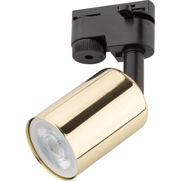 Faretto per sistema a binario TOP 1xGU10/10W/230V oro/nero