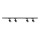Faretto per sistema a binario VOLF 4xGU10/10W/230V nero