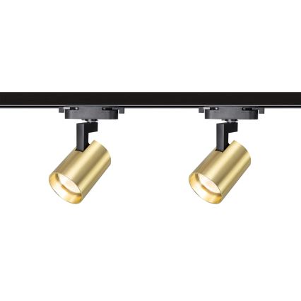 Faretto per sistema a binario VOLF 4xGU10/10W/230V oro/nero