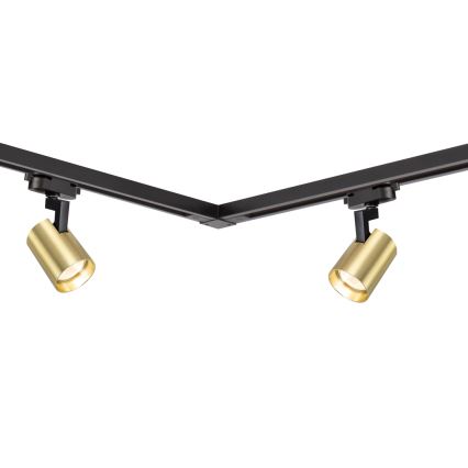 Faretto per sistema a binario VOLF 4xGU10/10W/230V oro/nero