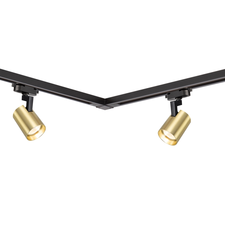 Faretto per sistema a binario VOLF 4xGU10/10W/230V oro/nero