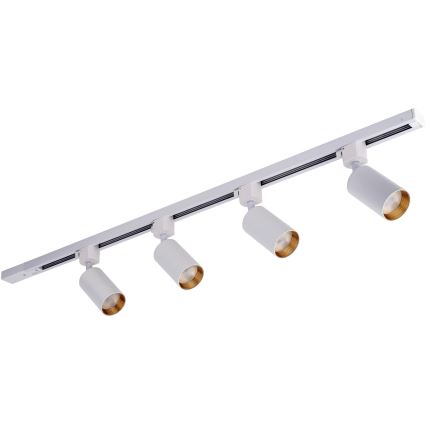Faretto per sistema binario TRACER, 4x GU10/10W/230V, 1 m, bianco