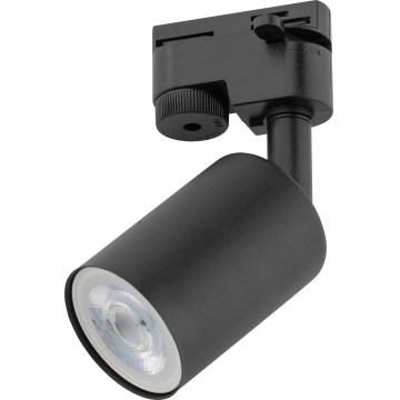 Faretto per sistema ferroviario monofase TOP 1xGU10/10W/230V nero