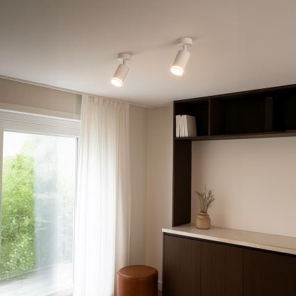 Faretto PIPE 1xGU10/10W/230V bianco