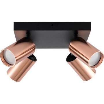 Faretto PUNTO 4xGU10/9W/230V oro rosa