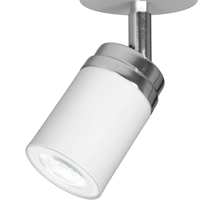 Faretto RENO 1xGU10/8W/230V bianco/cromo lucido