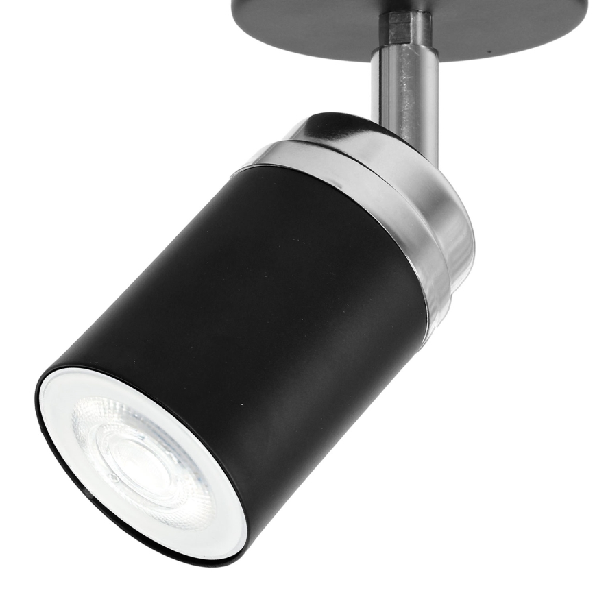 Faretto RENO 1xGU10/8W/230V nero/cromo lucido