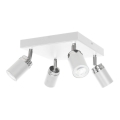 Faretto RENO 4xGU10/8W/230V bianco/cromo lucido