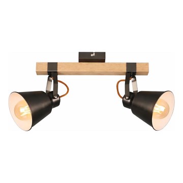 Faretto RETRO 2xE27/40W/230V marrone