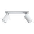 Faretto RING 2 2xGU10/10W/230V bianco