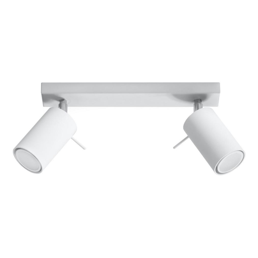 Faretto RING 2 2xGU10/10W/230V bianco