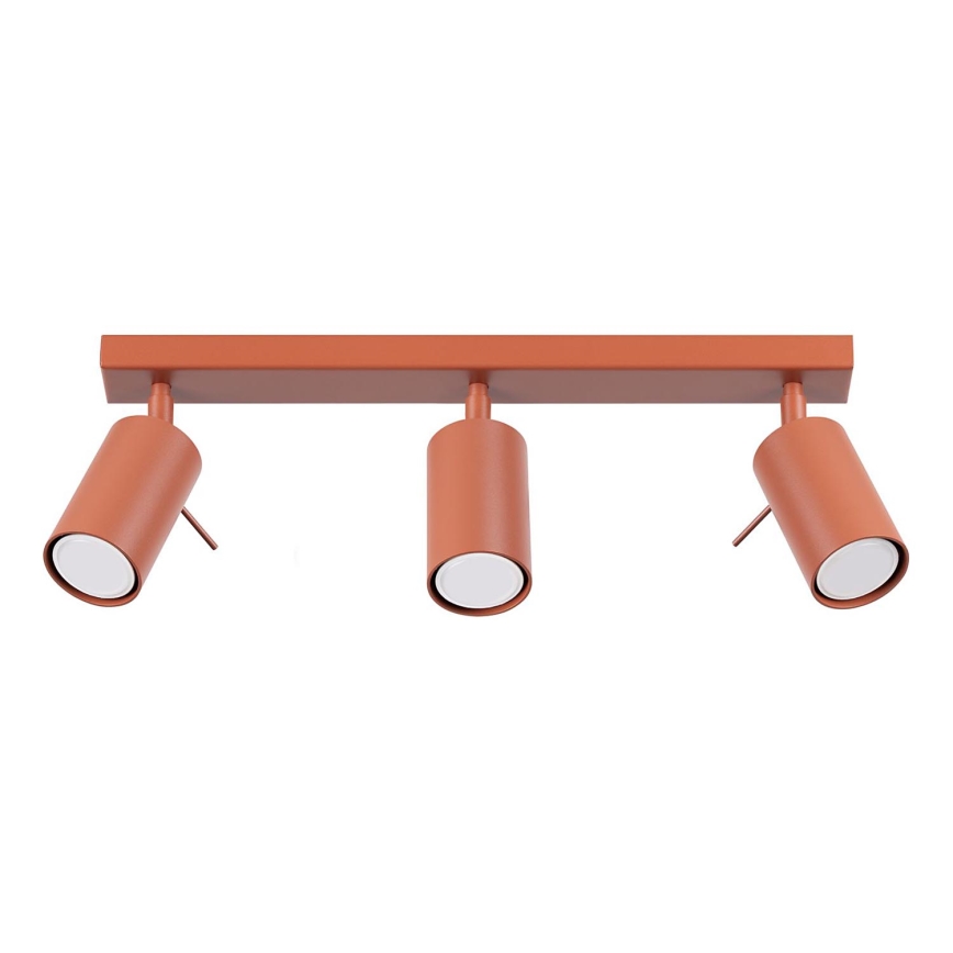 Faretto RING 3xGU10/10W/230V rosso