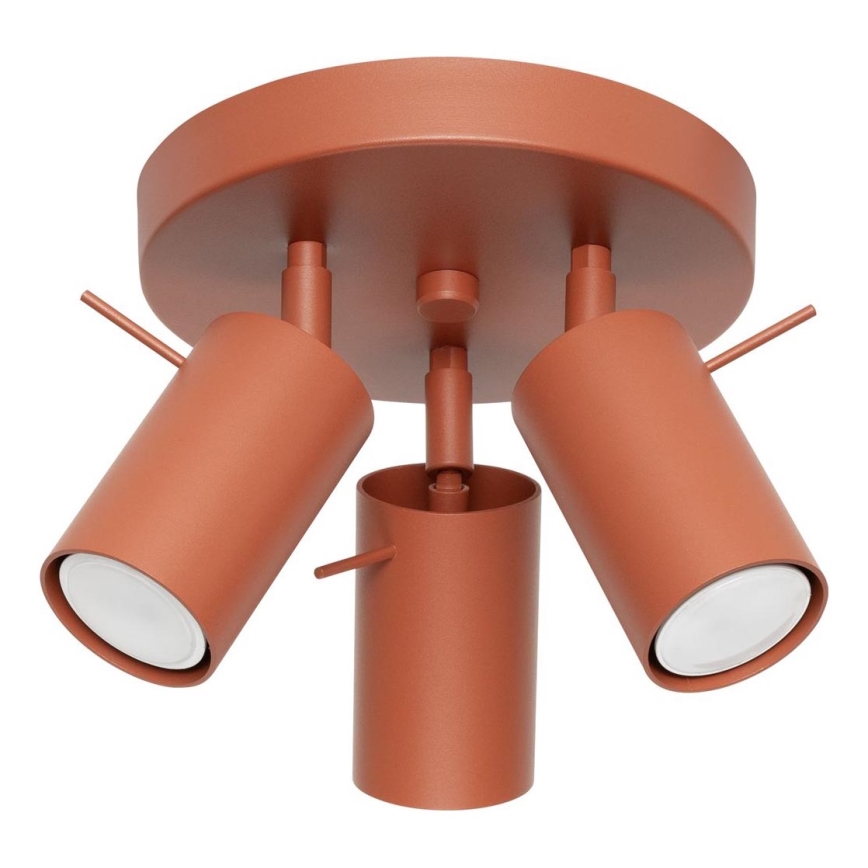 Faretto RING 3xGU10/10W/230V rosso