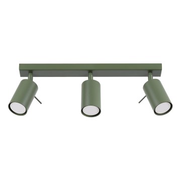 Faretto RING 3xGU10/10W/230V verde
