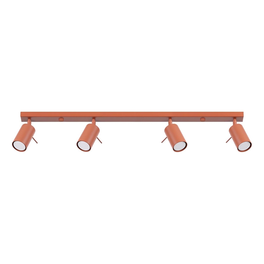 Faretto RING 4xGU10/10W/230V rosso