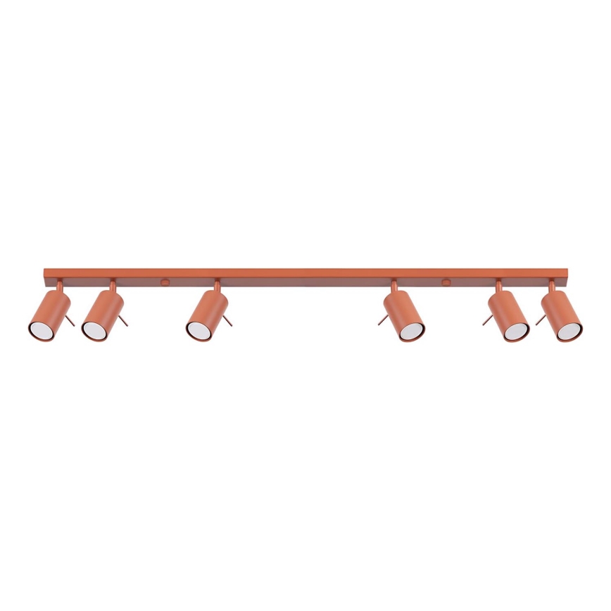 Faretto RING 6xGU10/10W/230V rosso