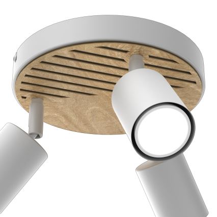 Faretto TERRA 3xGU10/8W/230V bianco/quercia