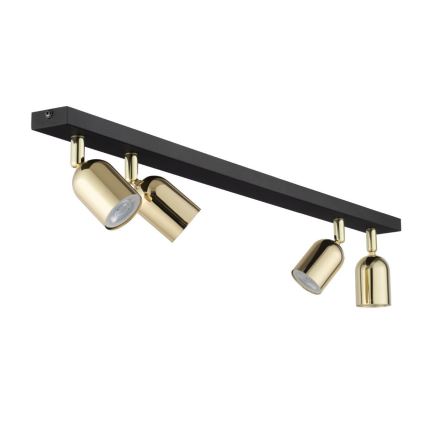 Faretto TOP 4xGU10/10W/230V nero/oro