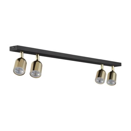 Faretto TOP 4xGU10/10W/230V nero/oro