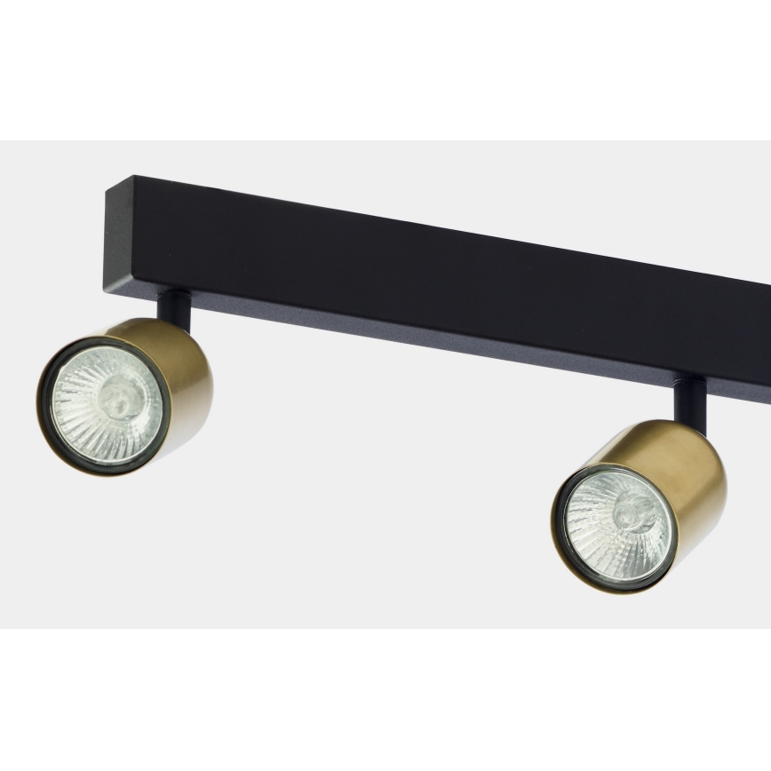 Faretto  TOP 4xGU10/10W/230V oro/nero