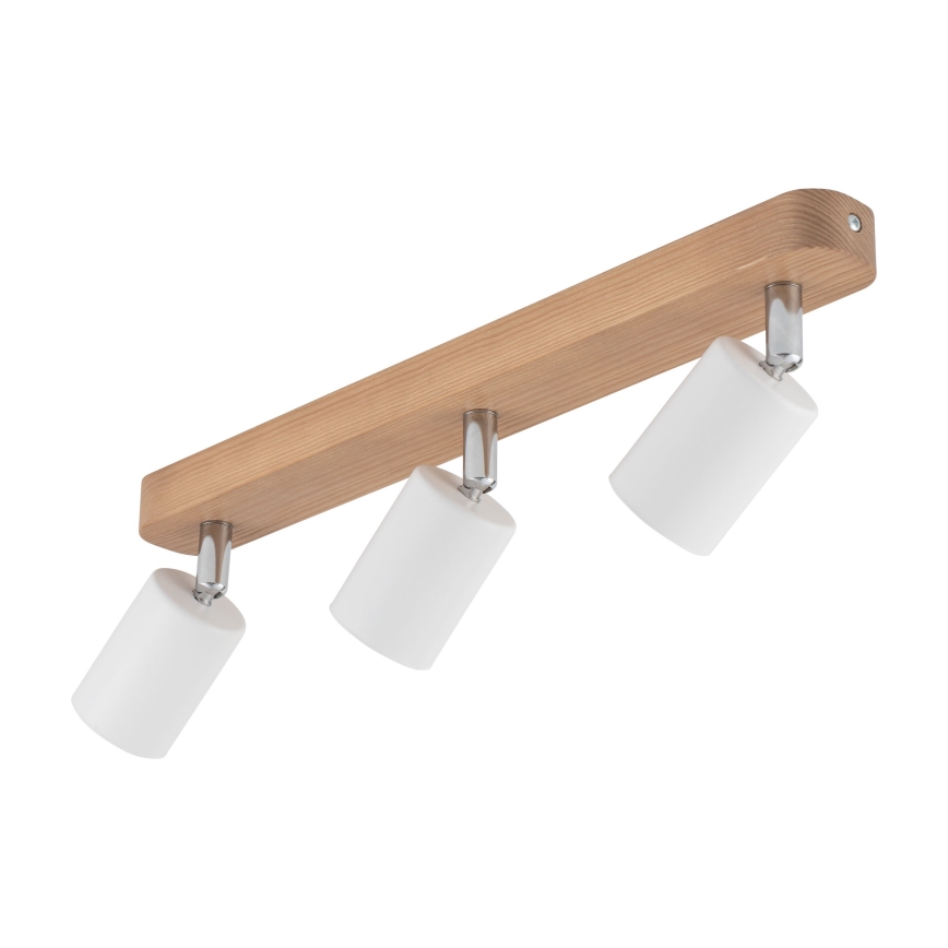 Faretto TOP WOOD 3xGU10/10W/230V bianco/legno
