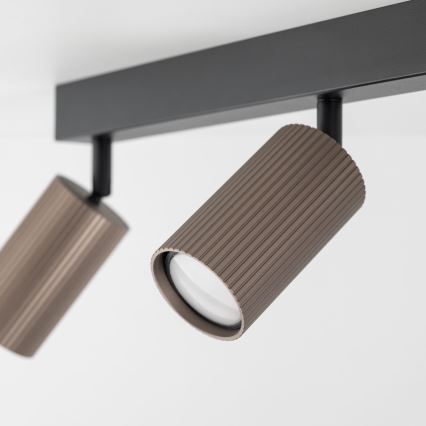 Faretto TUNE 3xGU10/10W/230V nero/marrone