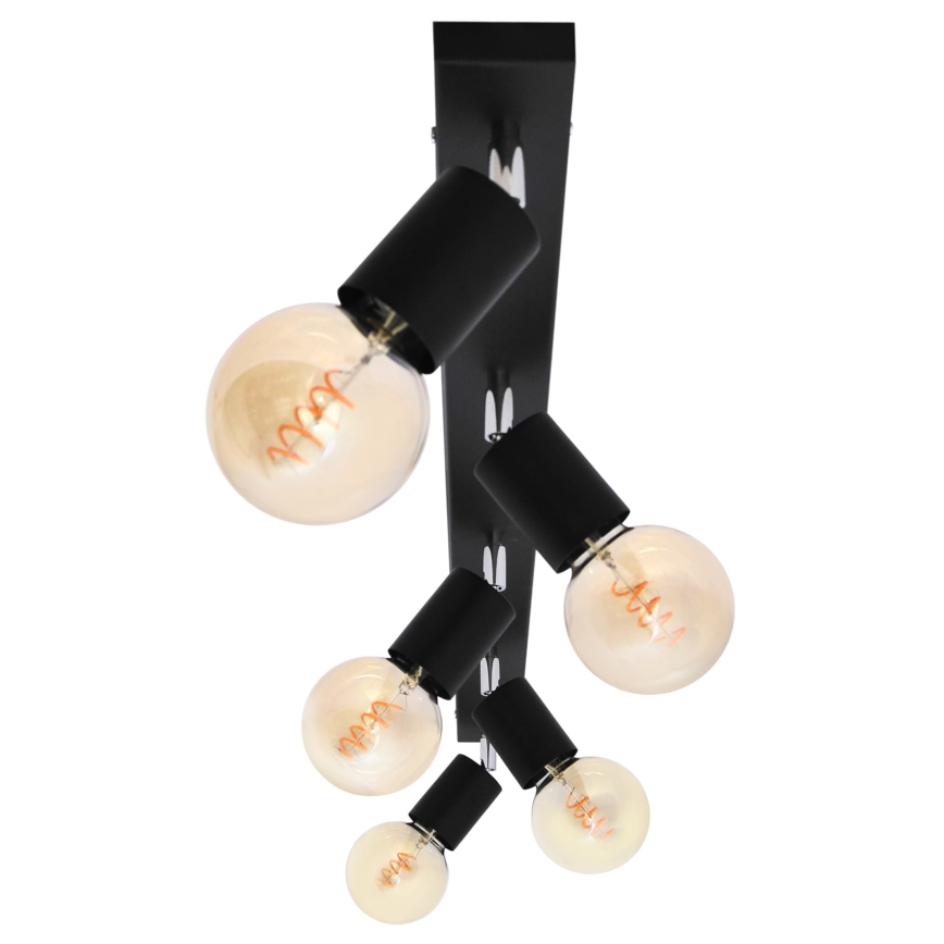 Faretto TUNE 5xE27/20W/230V nero