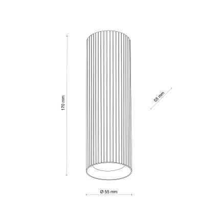Faretto TUNE M 1xGU10/10W/230V 17 cm marrone