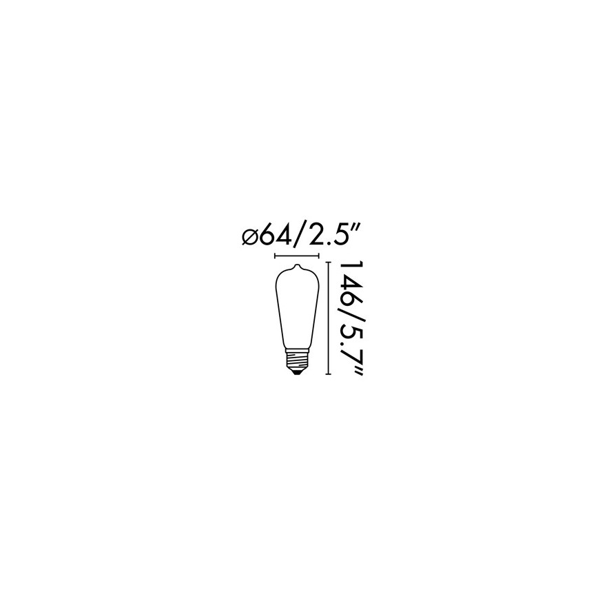 FARO 17428 - Lampadina LED FILAMENT E27/4W/230V 2200K