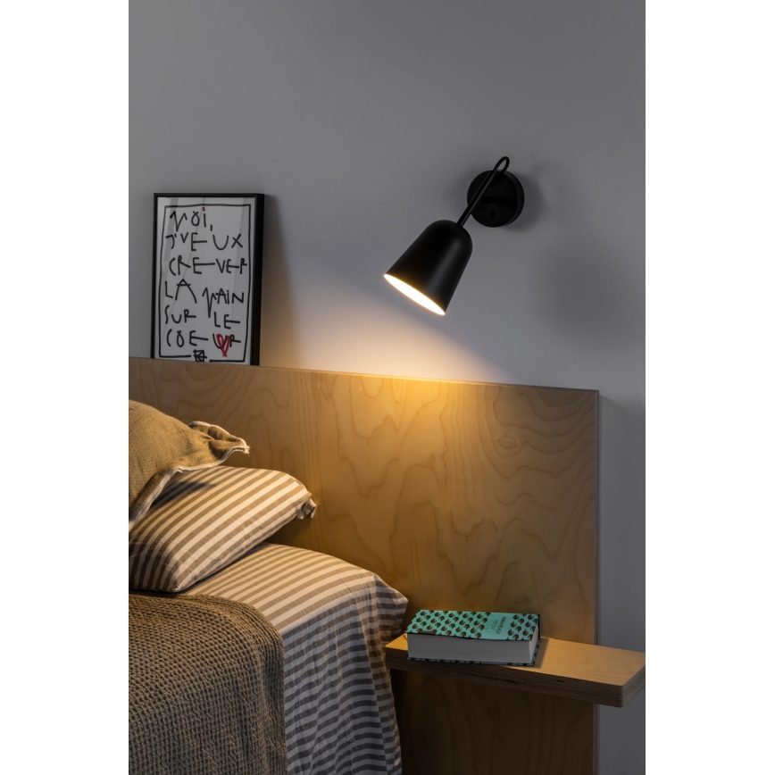 FARO 28257 - Applique STUDIO 1xE14/8W/230V nero