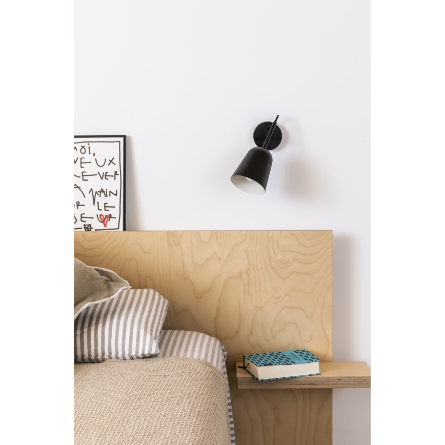 FARO 28257 - Applique STUDIO 1xE14/8W/230V nero