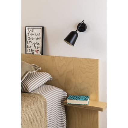 FARO 28257 - Applique STUDIO 1xE14/8W/230V nero