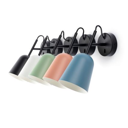 FARO 28258 - Applique STUDIO 1xE14/8W/230V bianco/nero