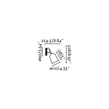 FARO 28259 - Applique STUDIO 1xE14/8W/230V verde/nero
