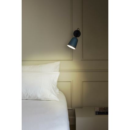 FARO 28274 - Applique STUDIO 1xE14/8W/230V blu/nero