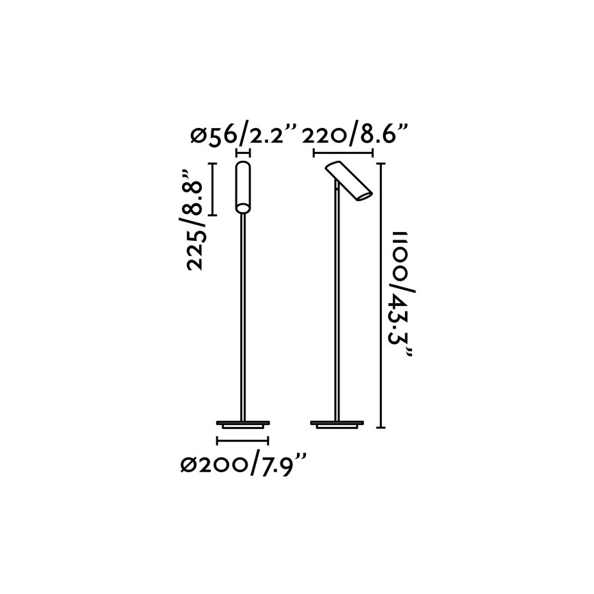 FARO 29883 - Lampadaire LINK 1xGU10/11W/230V blanc