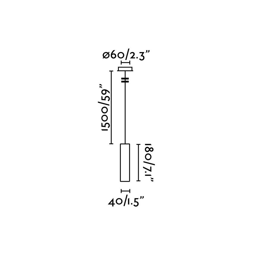 FARO 29895 - Suspension filaire LED ORA LED/4W/230V noire