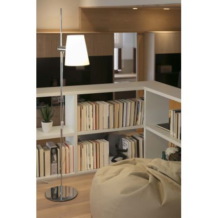 FARO 29998 - Lampada da terra LUPE 1xE27/20W/230V cromo luminoso