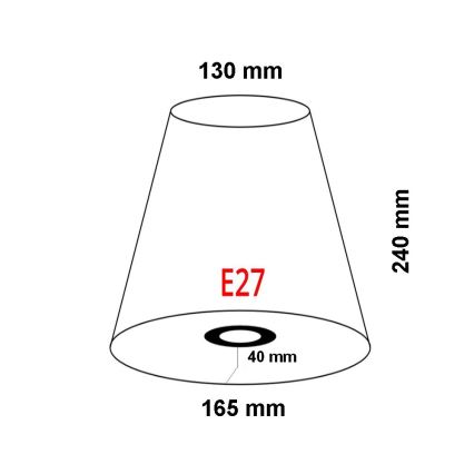FARO 2P0311 - Paralume per lampada da parete REM E27 diam. 165 mm beige