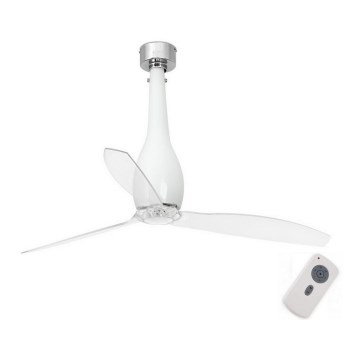 FARO 32000 - Deckenventilator ETERFAN weiß/klar d 128 cm +Fernbedienung