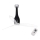 FARO 32002 - Ventilatore da soffitto ETERFAN nero/limpido d.128 cm + telecomando