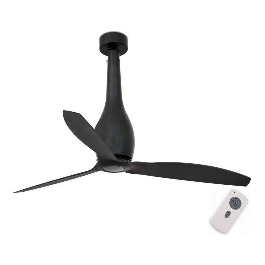 FARO 32006 - Deckenventilator ETERFAN schwarz + Fernbedienung
