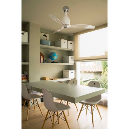 FARO 32020 - Ventilatore da soffitto MINI ETERFAN bianco/limpido