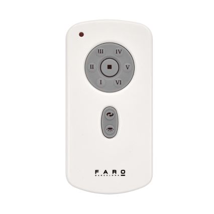 FARO 32026 - Ventilatore da soffitto MINI ETERFAN nero/limpido + telecomando