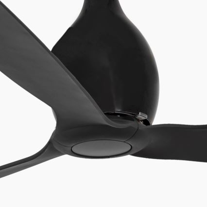 FARO 32030 - Deckenventilator MINI ETERFAN schwarz d 128 cm + Fernbedienung